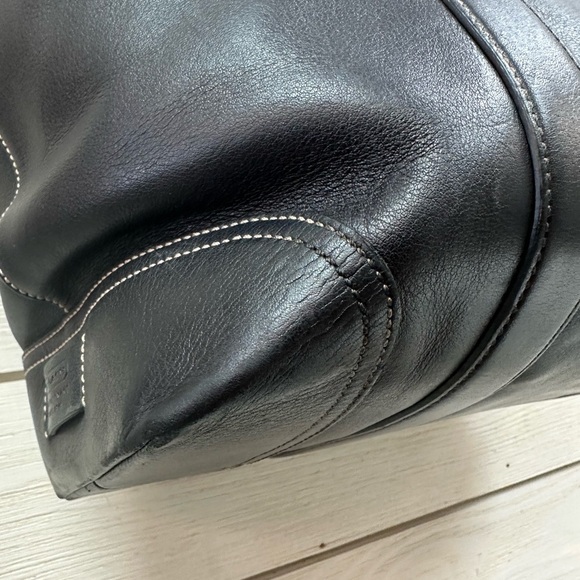 Coach Black Leather Tote Bag – Style No. A05S-6491 - Picture 7 of 16